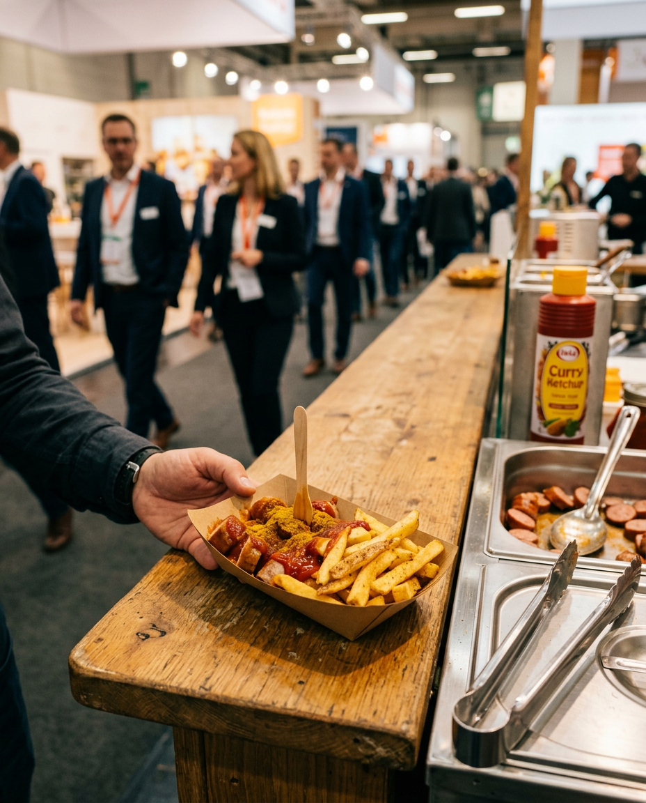 Currywurst Bewirtung am Messestand
