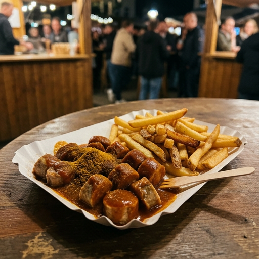 Currywurst mit Pommes