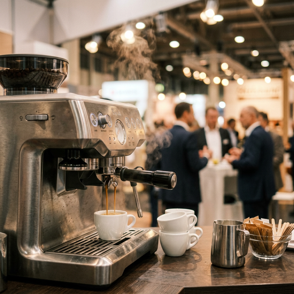 Kaffeevollautomat für Messestand mieten